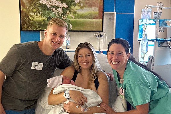 Maternity nurse chose Ascension Sacred Heart midwives for her own delivery