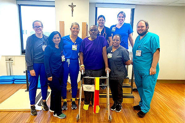 After an unexpected stroke turned his world upside down, Cranston found strength, support, and a renewed sense of purpose at Ascension St. Vincent’s Southside Inpatient Rehabilitation Facility.