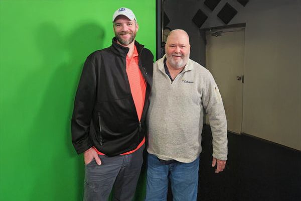 Rudy Brown and Doyle Carpenter pose for a photo together after Carpenter donated one of his kidneys to Brown